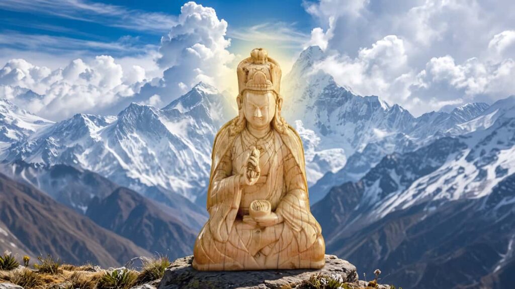 Padma Sambhava in Himalayas