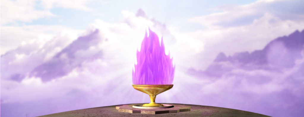 Violet Flame Chalice in-the Teton Mountains