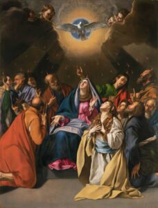 Holy Dove - Maino Pentecostes 1620-1625 Museo del Prado illustration