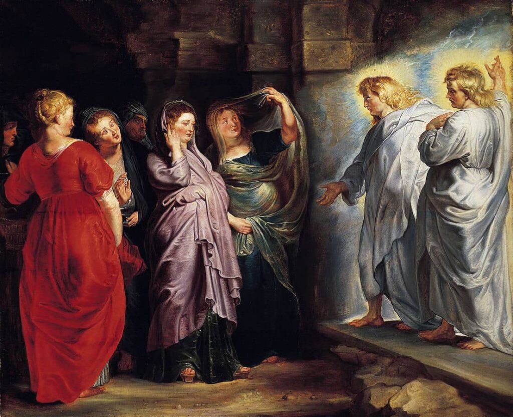 The Holy Women at the Sepulcher by Peter Paul Rubens