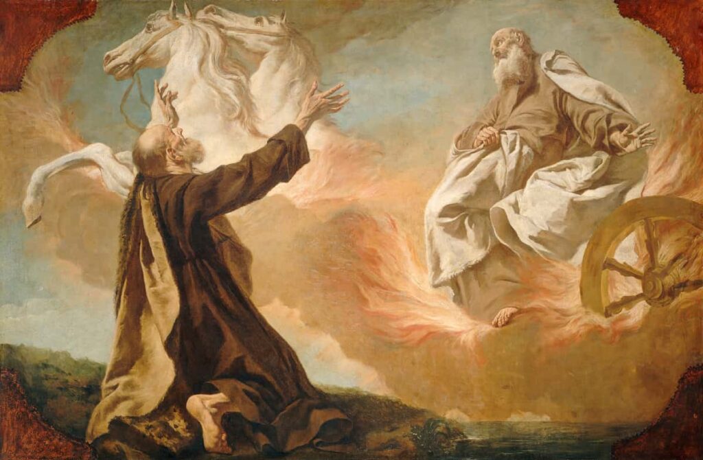 The Prophet Elijah taken up in a chariot of fire