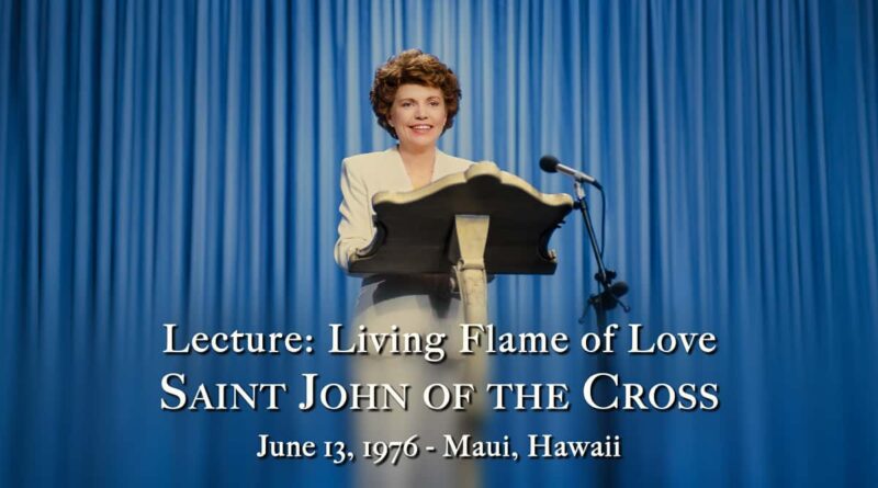 LECTURE - An Introduction to the Christian Mystic, Saint John of the Cross - June 13, 1976